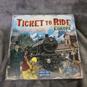 Ticket to Ride Europe Board Game Days of Wonder Complete DO7202